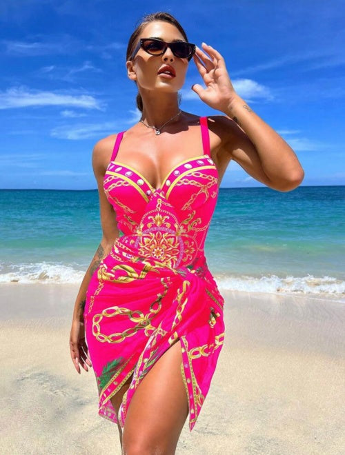 Costum de baie tip body 2 piese Versace