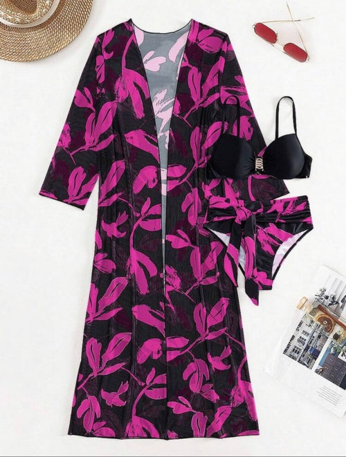 Cardigan si costum de baie Serenity