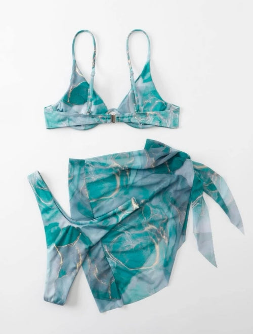 Costum de baie 3 piese Marble