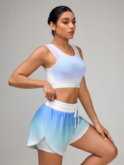 Compleu sport Ombre Blue/Green