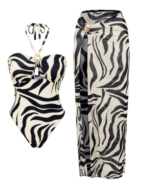 Costum de baie 2 piese Summer Zebra