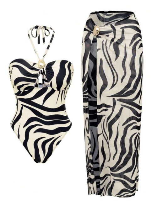 Costum de baie 2 piese Summer Zebra