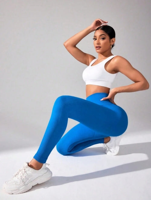 Colanți fitness Blue SeamLuxe