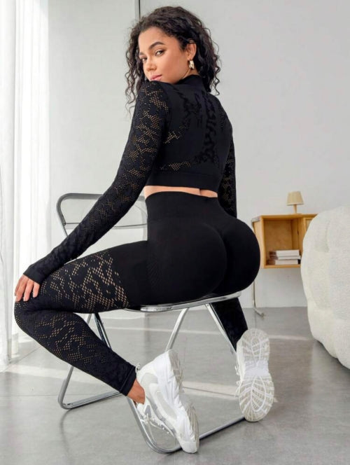 Compleu modelator Leopard, negru