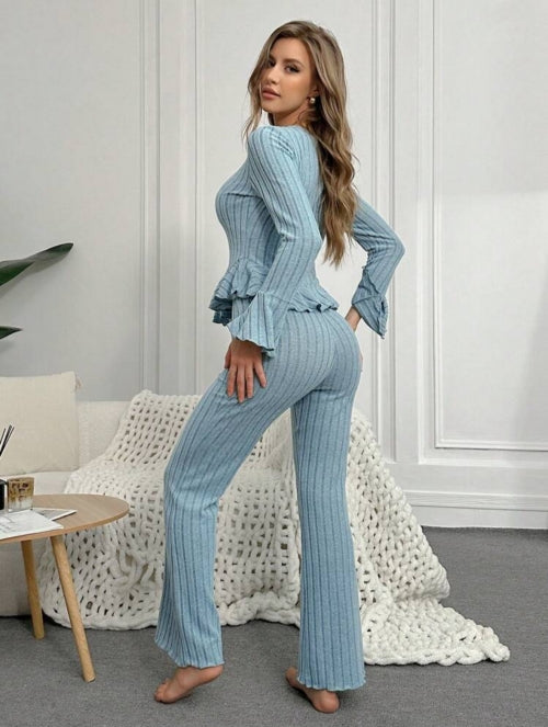 Pijama 2 piese Ruffle