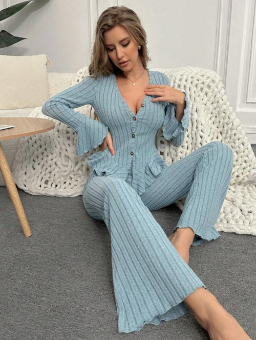 Pijama 2 piese Ruffle
