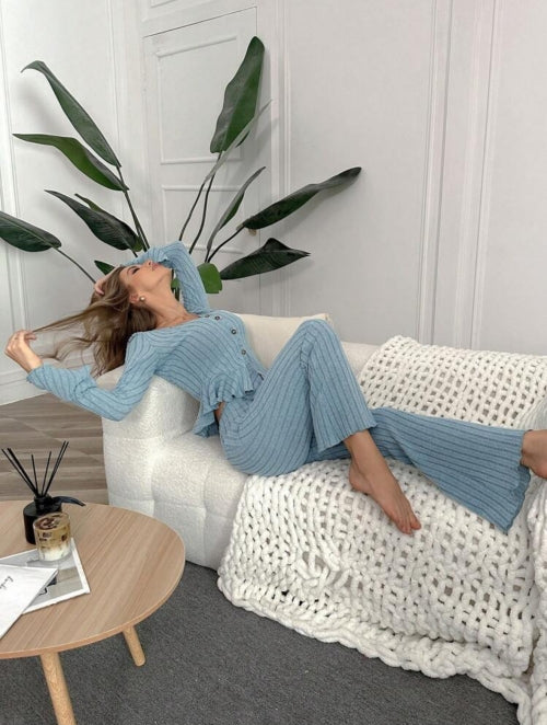 Pijama 2 piese Ruffle