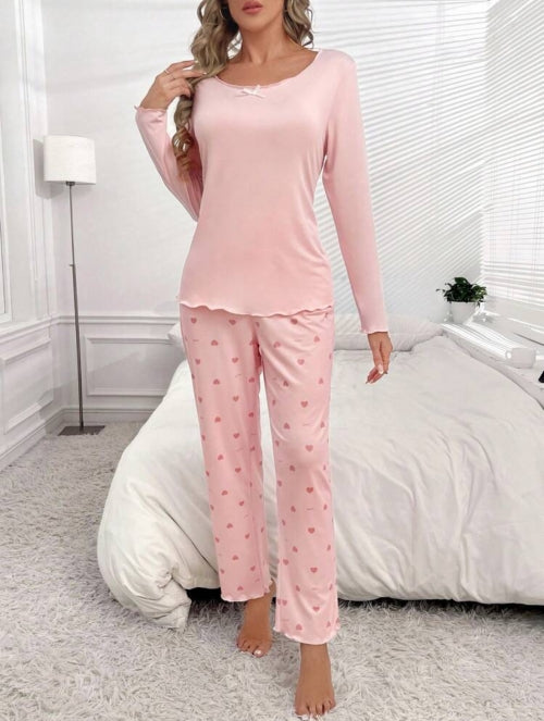 Pijama 2 piese Pinky Hearts