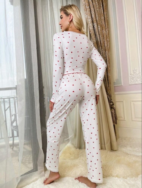 Pijama 2 piese Little Hearts