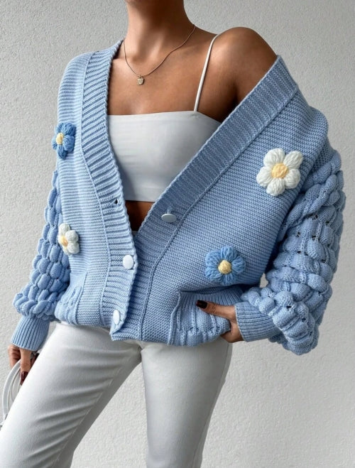 Bluza cu nasturi Flower