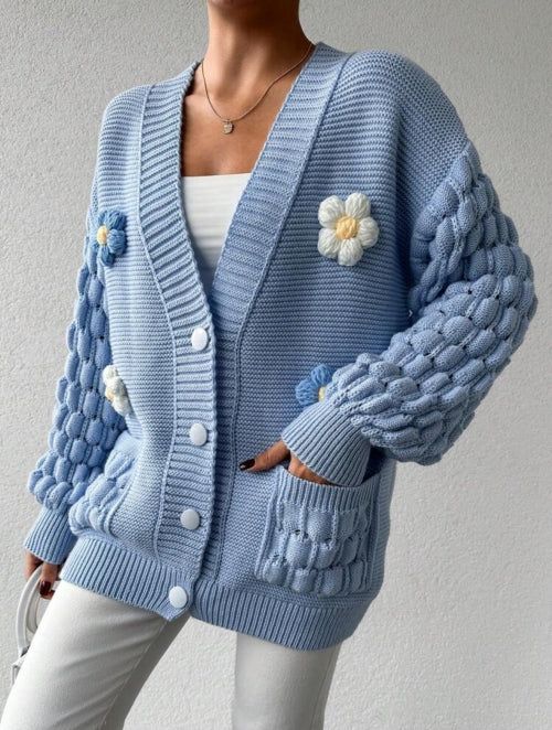 Bluza cu nasturi Flower