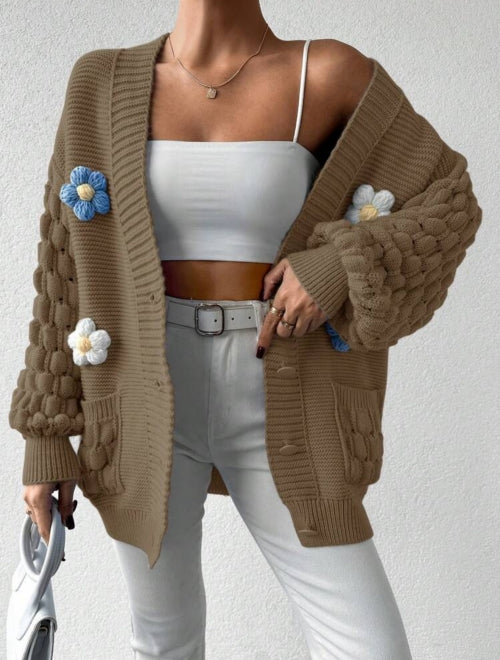 Bluza cu nasturi Flower
