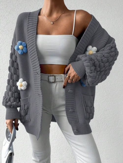 Bluza cu nasturi Flower