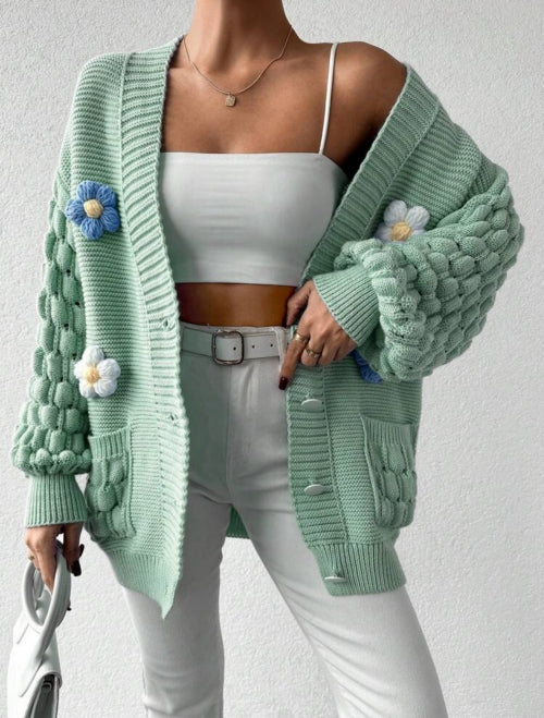 Bluza cu nasturi Flower