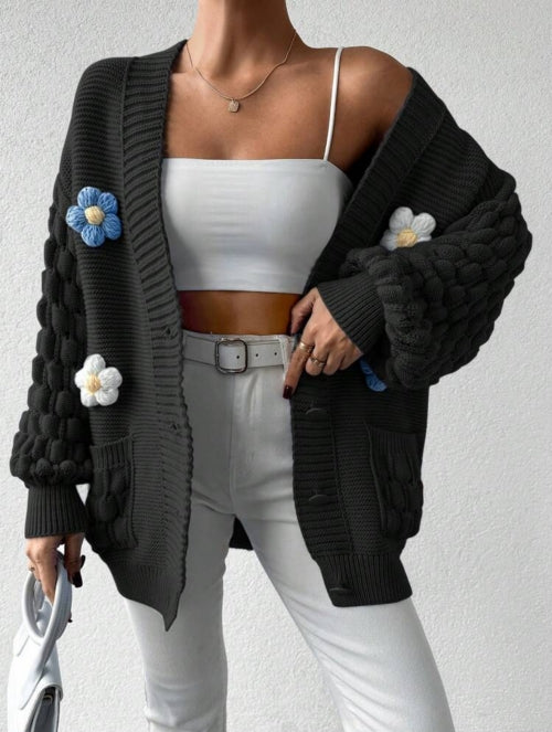 Bluza cu nasturi Flower