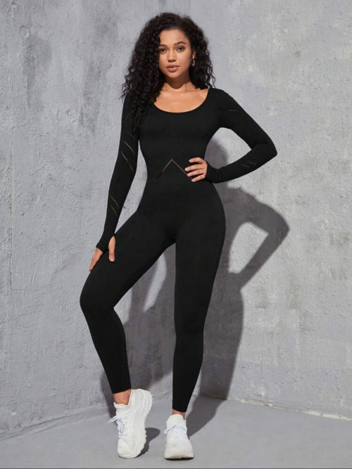 Salopetă modelatoare cu maneca lunga Blackless