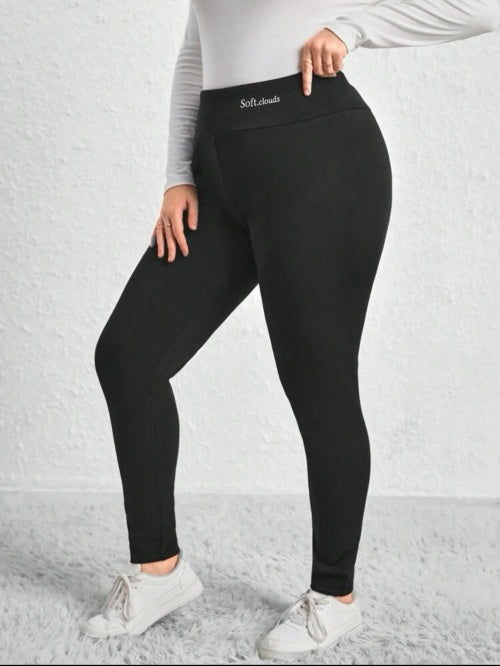 Colanți termo imblaniti ciorapi cu căptușeală Plus Size