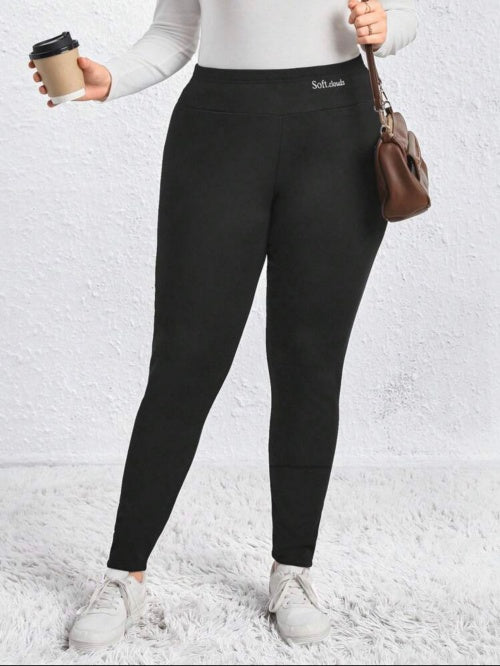 Colanți termo imblaniti ciorapi cu căptușeală Plus Size
