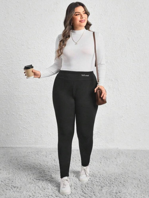 Colanți termo imblaniti ciorapi cu căptușeală Plus Size
