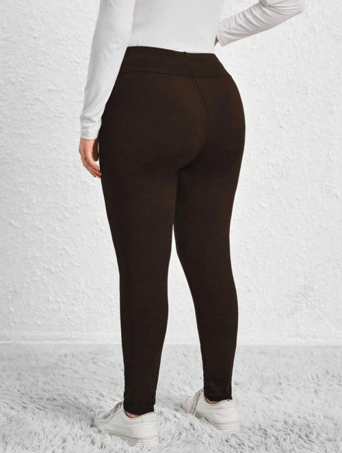 Colanți termo imblaniti ciorapi cu căptușeală Plus Size