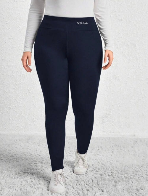 Colanți termo imblaniti ciorapi cu căptușeală Plus Size