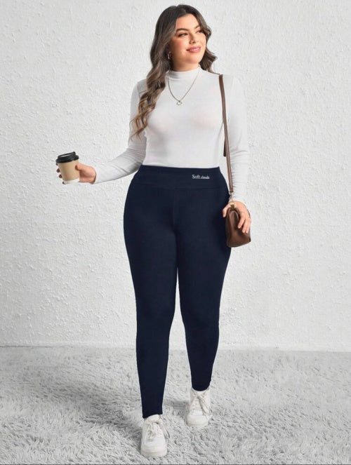 Colanți termo imblaniti ciorapi cu căptușeală Plus Size