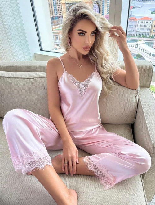 Pijama doua piese din satin Gloria