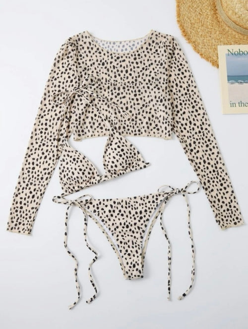 Costum de baie 3 piese Dots