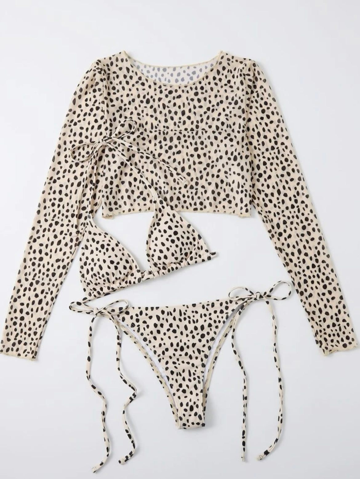 Costum de baie 3 piese Dots