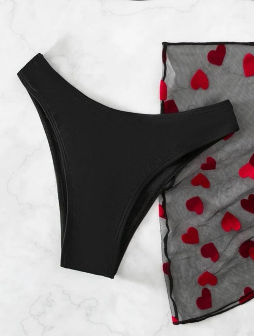 Costum de baie 3 piese Hearts