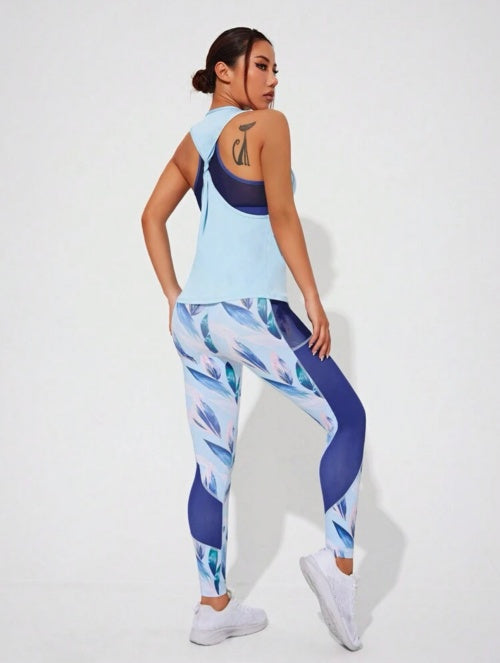Compleu 3 piese Blue Aqua