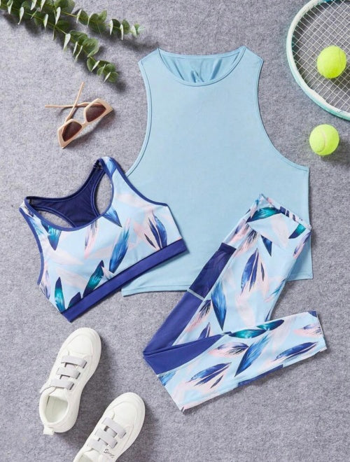 Compleu 3 piese Blue Aqua