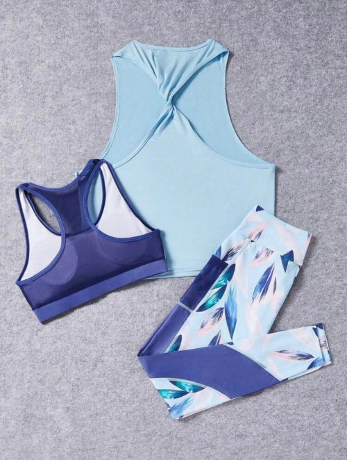 Compleu 3 piese Blue Aqua