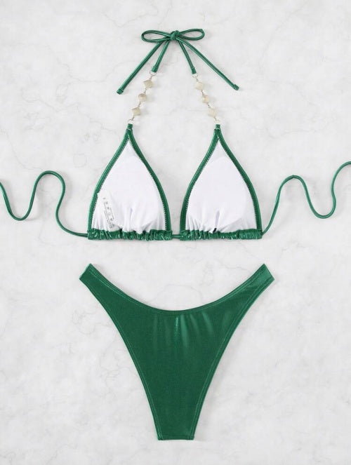 Costum de baie 2 piese Green Golden