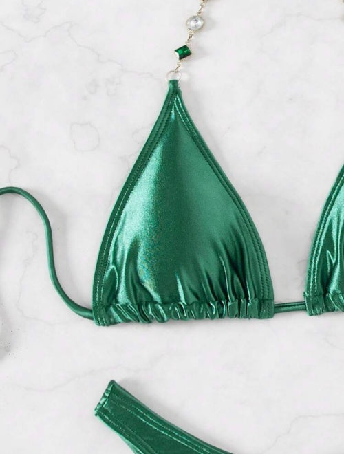 Costum de baie 2 piese Green Golden