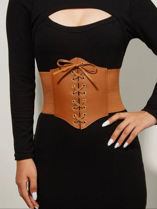 Corset Cloe roșu,negru,maro