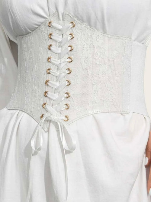 Corset Lance negru, alb
