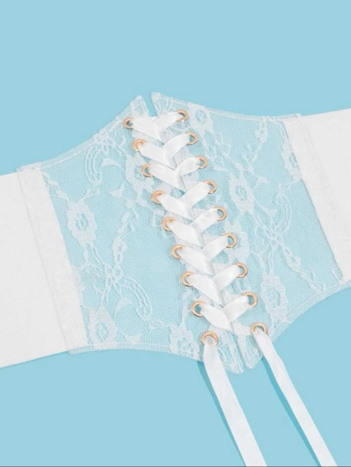 Corset Lance negru, alb