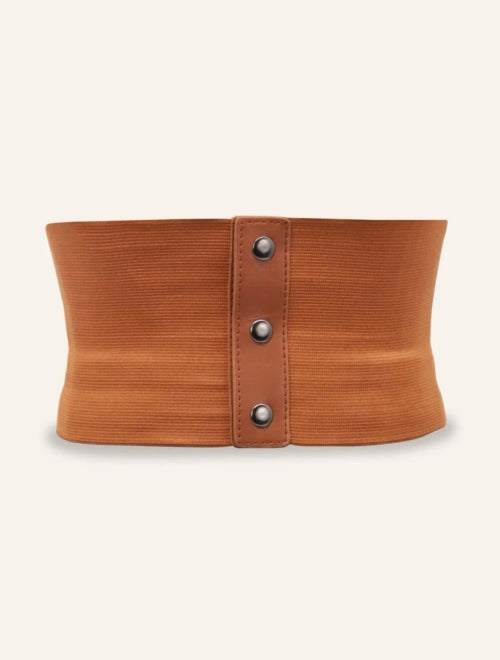Corset Leather, maro și negru