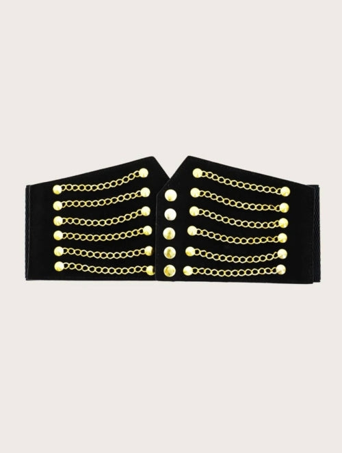 Corset Chair negru, rosu