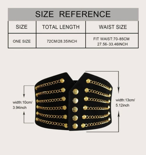 Corset Chair negru, rosu