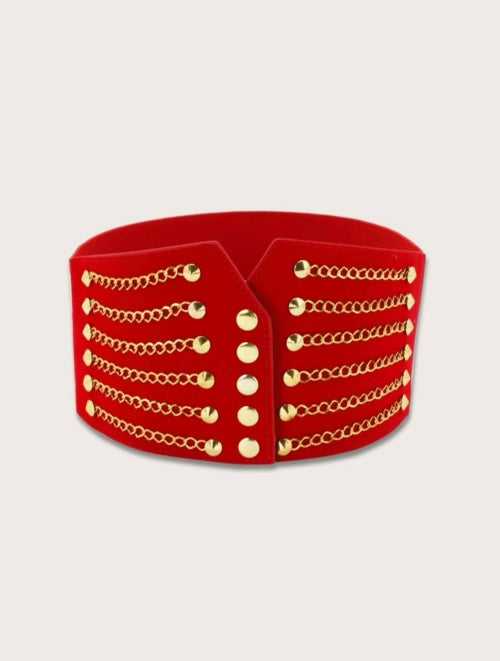 Corset Chair negru, rosu