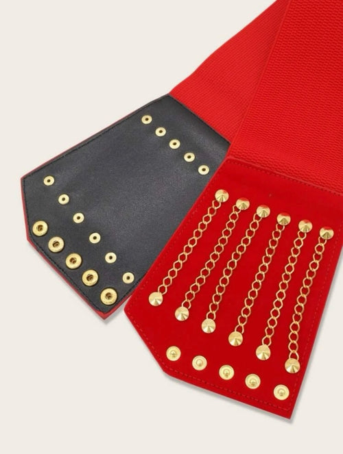 Corset Chair negru, rosu