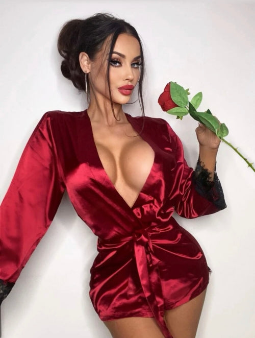 Furou de noapte din satin Elegance