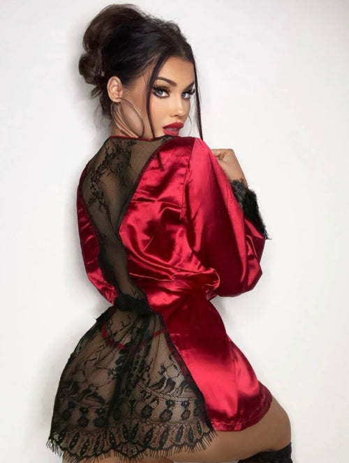 Furou de noapte din satin Elegance