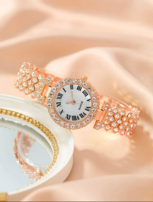 Set din 5 accesorii Lovely argintiu, roze, auriu