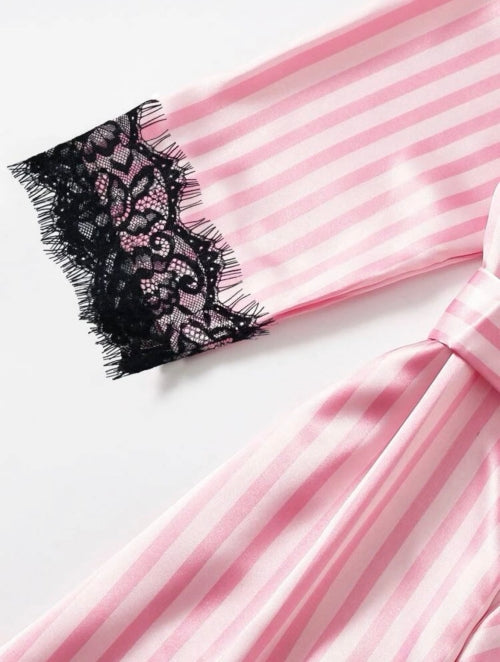 Set pijama 4 piese Victoria, pink
