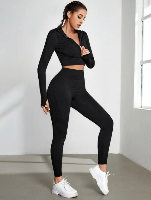 Compleu fitness Anisia, negru