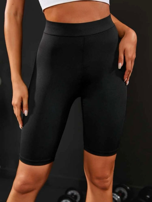 Colanți modelatori scurți Black, negru