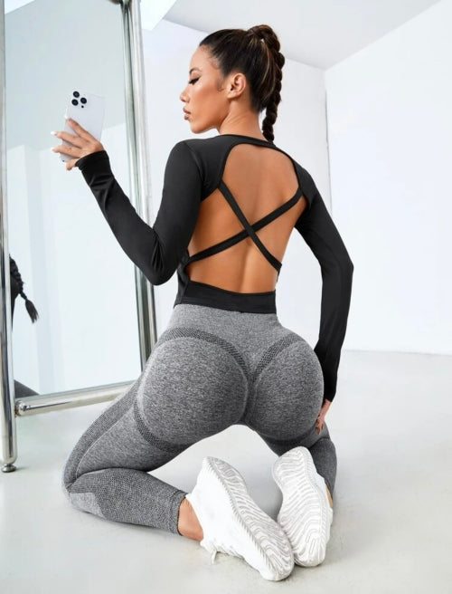 Bluză fitness Ambra, negru